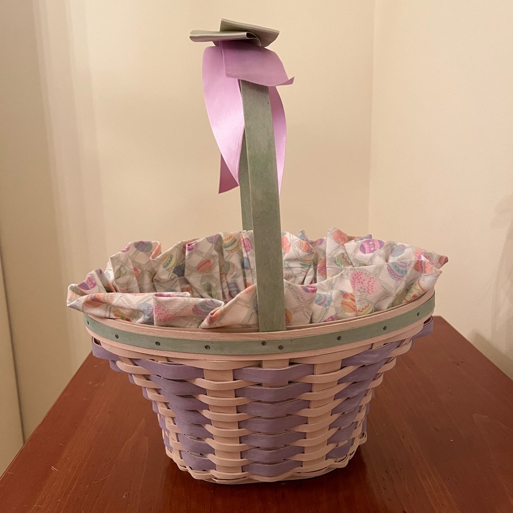Longaberger Whitewashed 2004 Easter Basket